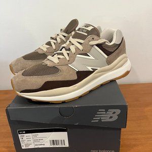 New Balance 57/40 Mushroom with Black Coffee and White